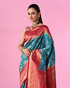 Mohey Women Radiant Blue Elegance Saree