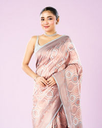 Mohey Women Light Blue Art Silk Saree