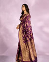 Mohey Women Exquisite Purple Elegance Saree