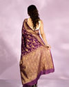Mohey Women Exquisite Purple Elegance Saree