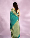 Mohey Women Resplendent Rama Green Saree