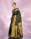 Mohey Women Enthralling Emerald Elegance Saree