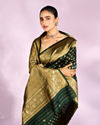 Mohey Women Enthralling Emerald Elegance Saree