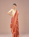 Mohey Women Pista Green Scintillation Saree