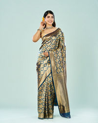 Mohey Women Blue Elegance Saree
