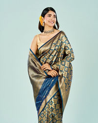 Mohey Women Blue Elegance Saree