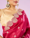 Mohey Women Royal Rani Organza Saree