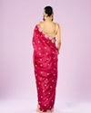 Mohey Women Royal Rani Organza Saree