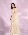 Mohey Women Elegance Redefined Cream Saree