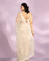 Mohey Women Elegance Redefined Cream Saree