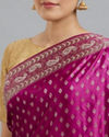 Mohey Women Wine Elegance Saree