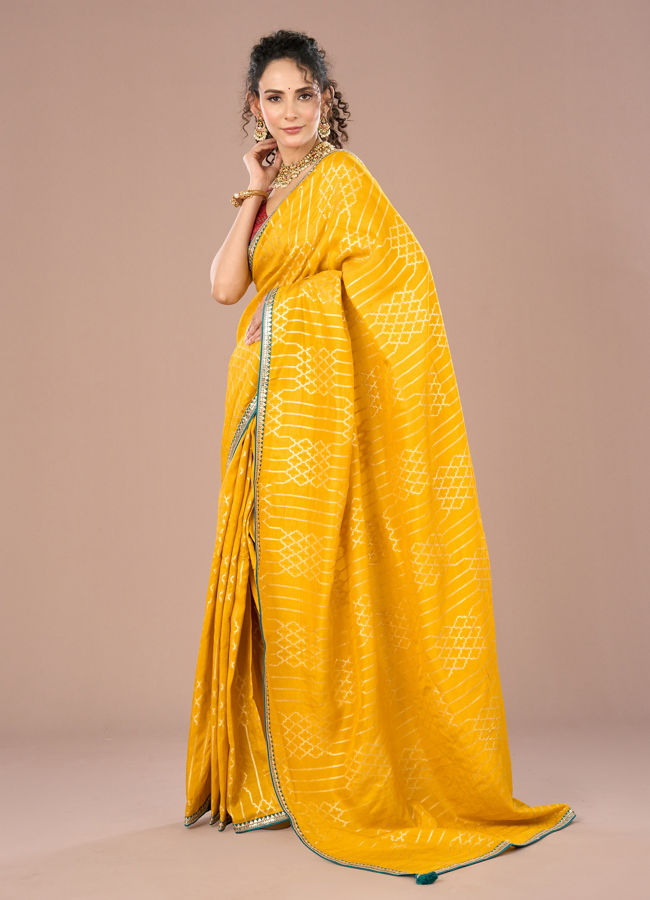 Mohey Women Radiant Mustard Saree