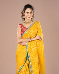 Mohey Women Radiant Mustard Saree