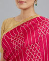 Mohey Women Elegant Pink Glory Saree