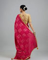 Mohey Women Elegant Pink Glory Saree