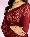 Mohey Women Maroon Majesty Saree