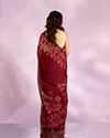 Mohey Women Maroon Majesty Saree