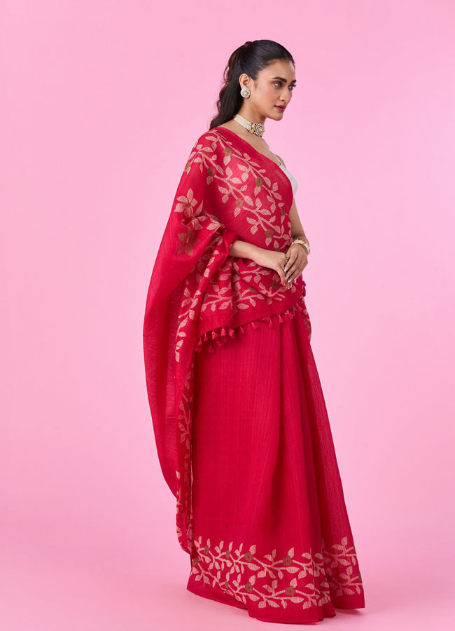 Mohey Women Radiant Pink Gifting Saree