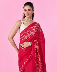 Mohey Women Radiant Pink Gifting Saree