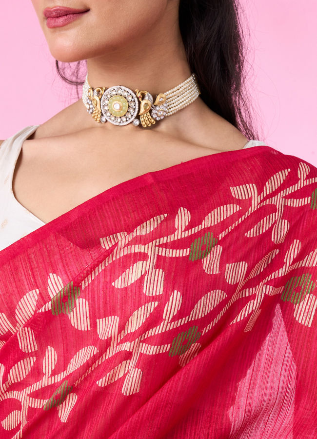 Mohey Women Radiant Pink Gifting Saree