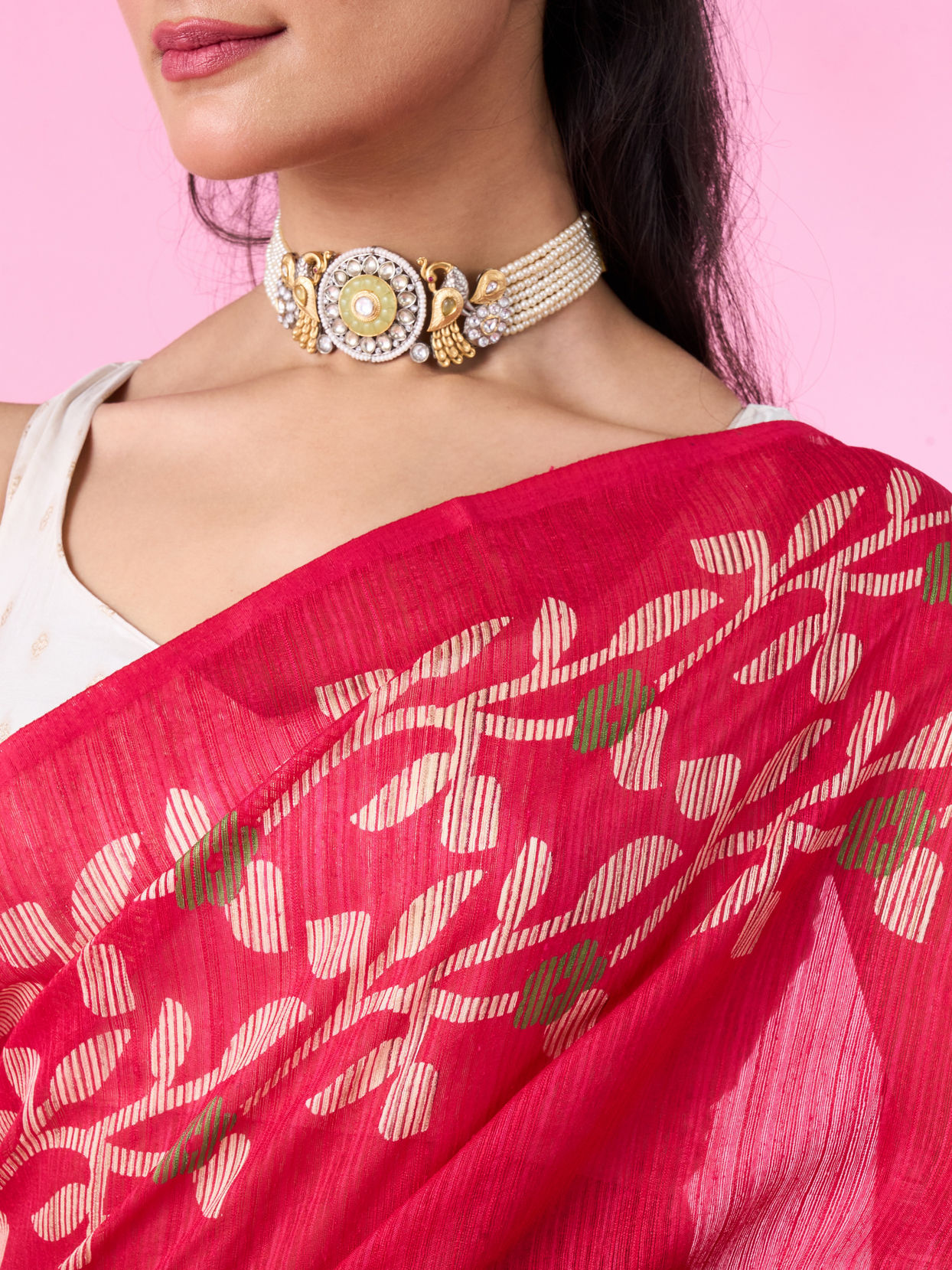 Mohey Women Radiant Pink Gifting Saree