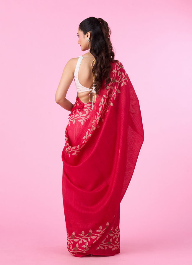 Mohey Women Radiant Pink Gifting Saree
