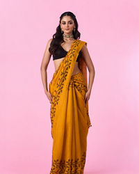 Mohey Women Sunset Glow Festive Saree