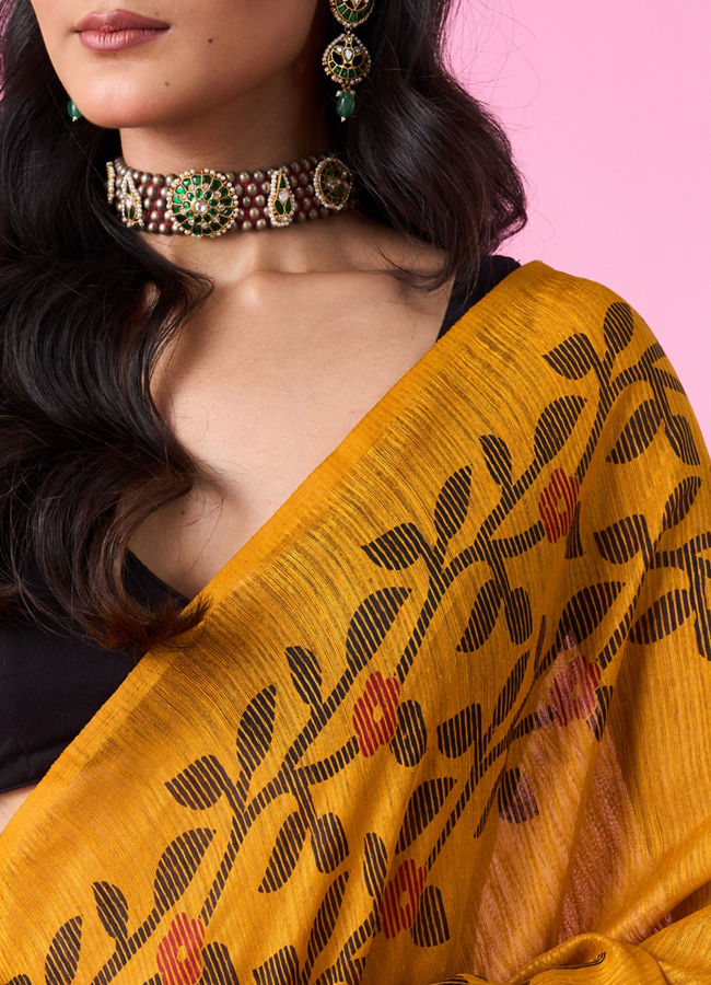 Mohey Women Sunset Glow Festive Saree