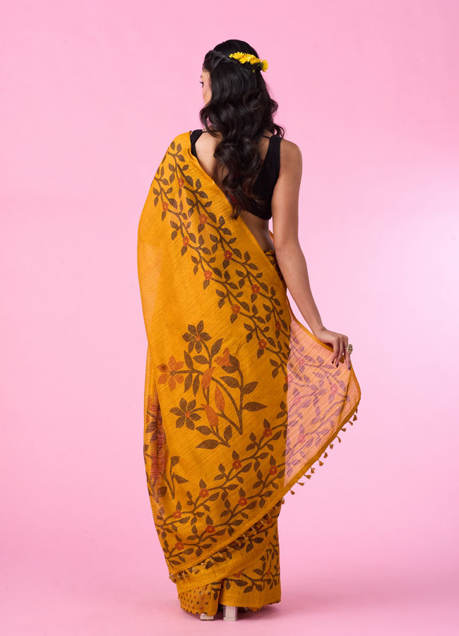 Mohey Women Sunset Glow Festive Saree