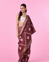 Brown Art Silk Splendor Saree