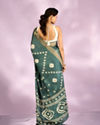 Mohey Women Sea Green Elegance Saree