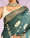 Mohey Women Sea Green Elegance Saree