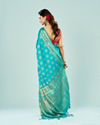 Mohey Women Ravishing Rama Green Saree