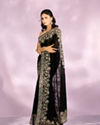 Mohey Women Black Georgette Radiance Saree