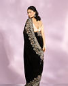 Mohey Women Black Georgette Radiance Saree