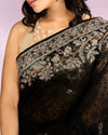 Mohey Women Black Georgette Radiance Saree