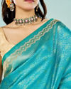 Mohey Women Ravishing Rama Green Saree