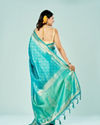 Mohey Women Ravishing Rama Green Saree