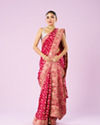 Dazzling Rani Pink Elegance Saree