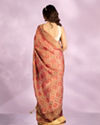 Mohey Women Pink Tissue Splendour Bridal Saree