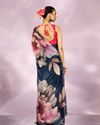 Mohey Women Indigo Blue Elegance Saree