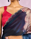 Mohey Women Indigo Blue Elegance Saree