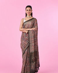 Mohey Women Enchanting Mehandi Green Silk Saree