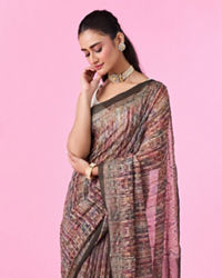 Mohey Women Enchanting Mehandi Green Silk Saree