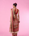 Mohey Women Elegant Cream Banarasi Saree