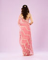 Mohey Women Charming Pink Chinon Saree