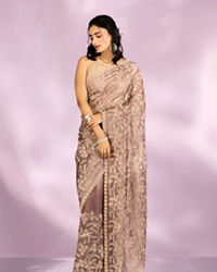Mohey Women Fawn Enchanted Allure Saree