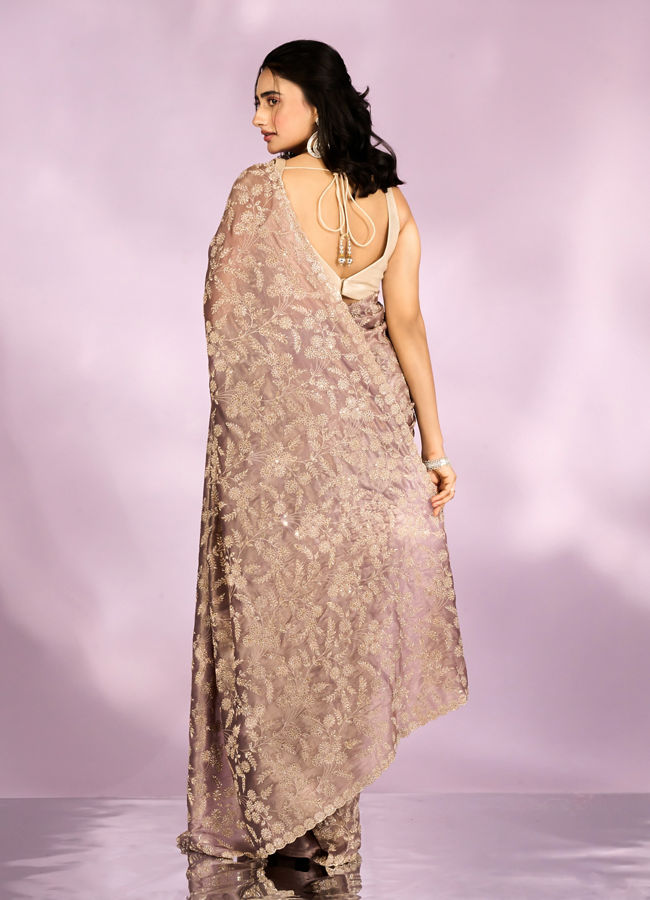 Mohey Women Fawn Enchanted Allure Saree