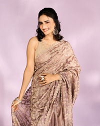 Mohey Women Fawn Enchanted Allure Saree
