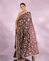 Mohey Women Purple Elegance Chinon Saree